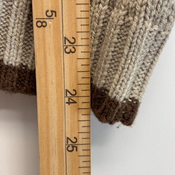 Black Tape Women's Hipster Chevron V-Neck Sweater Size S Neutral Minimalist Cozy - Picture 6 of 7